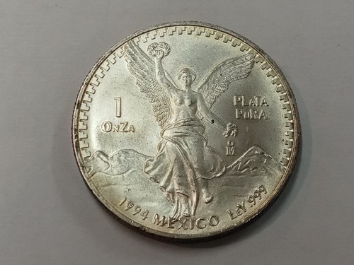 1994 Mexico Libertad - 1 Oz Silver .999 in Capsule - Better Date - 1 Onza