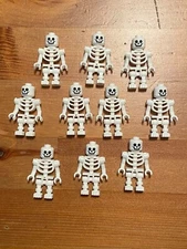 10 NEW LEGO SKELETONS LOT halloween minifigures figures pirates castle bone dead