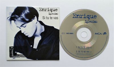 ENRIQUE IGLESIAS Si tu te vas 2-track CD Single Card sleeve * Blue imprint
