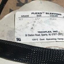20 FEET. Techflex Flexo 3/4" Expandable Flexible Wire Cable Hose Sleeving Black