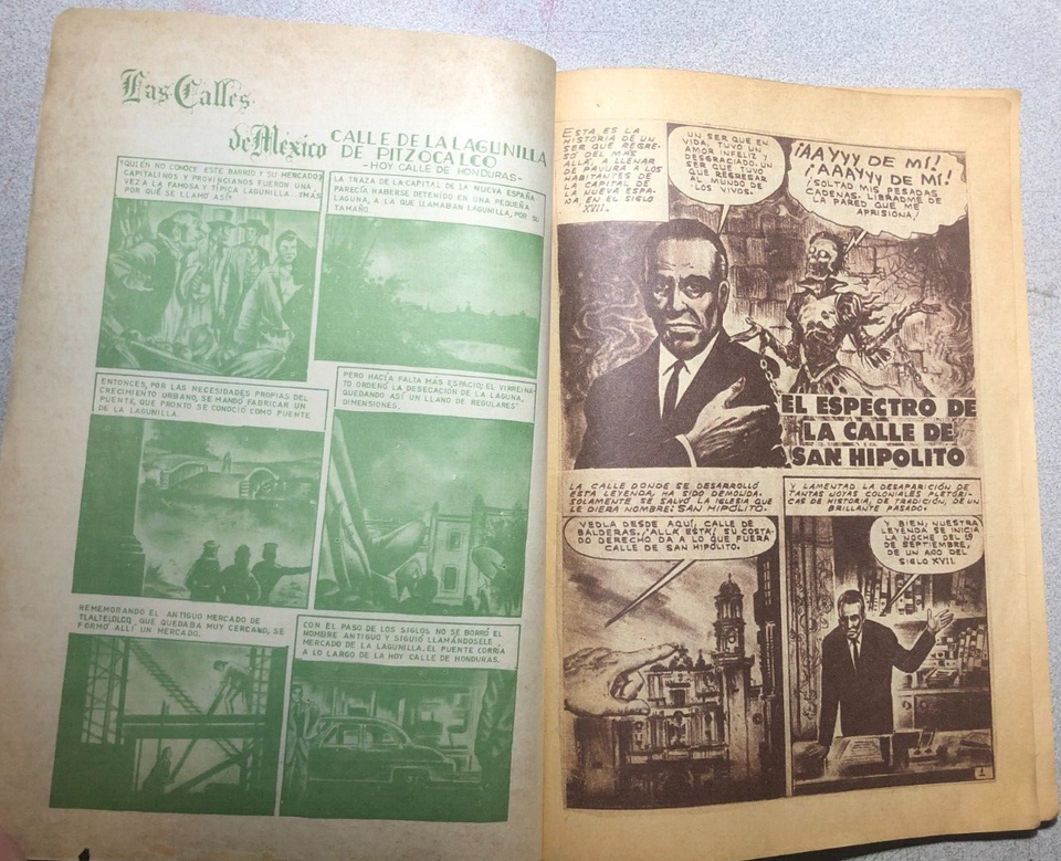 TRADICIONES Y LEYENDAS DE LA COLONIA Mexican horror comic book in