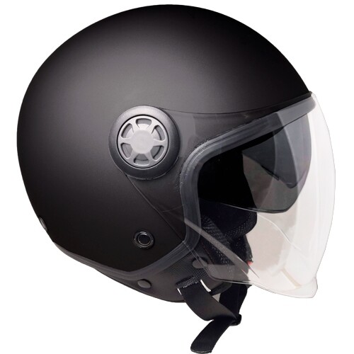 Casco Demi-Jet SKA-P 1SH Zed Mono Nero Opaco | eBay