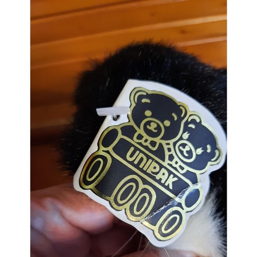 Unipak Angle Cat Plush Toy 6 inch Stuffed Animal Black and White - Picture 5 of 10