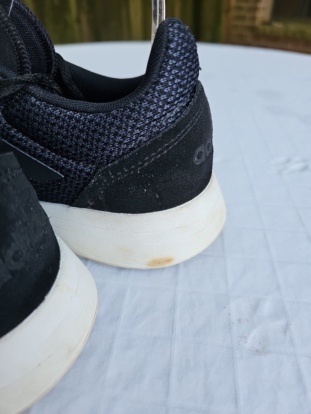 SAOLA Adidas Galleggiante Ortholite Donna Grigio Scuro e Nero Tessuto Suola in Gomma