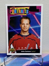 2020-21 Upper Deck Series 1 Hockey JOHN CARLSON #P-39 UD PORTRAITS