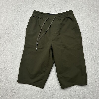 Lululemon Shorts Mens Small Olive Green T.H.E. Short Drawstrings Unlined Gym