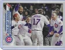 2020 Topps #469 Kris Bryant Chicago Cubs Walk-Off Winner