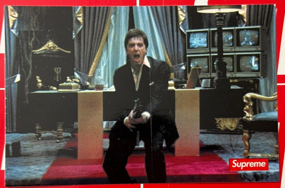 Supreme Scarface Say Hello To My Little Friend Sticker Brand New FW17 Authentic