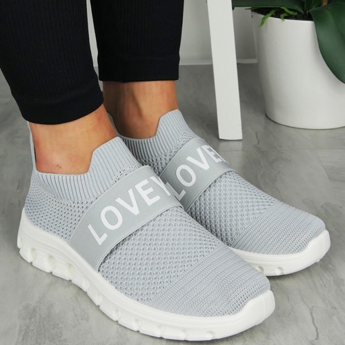 Mujeres Entrenadores para Correr Damas Tenis Sin Cordones Correr Gimnasio Cómodos Moda Zapatos - Imagen 11 de 33