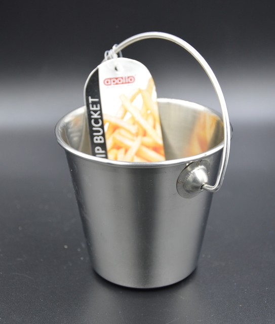 Ap4552 Apollo Stainless Steel Chip Bucket 9.5 X 6cm (5520) for sale