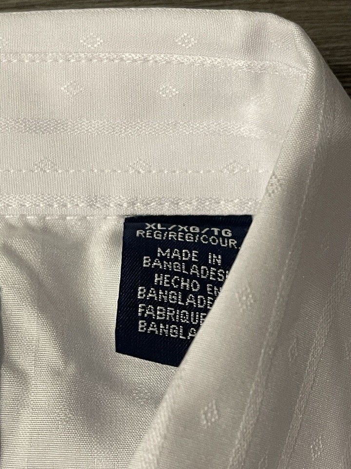 Wrangler Pearl Snap Men’s Sz XL White Striped Western Cowboy Long