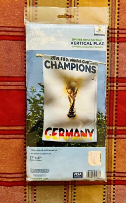 2014 FIFA World Cup Champions Germany vertical Flag. Soccer Football. 27x37. New