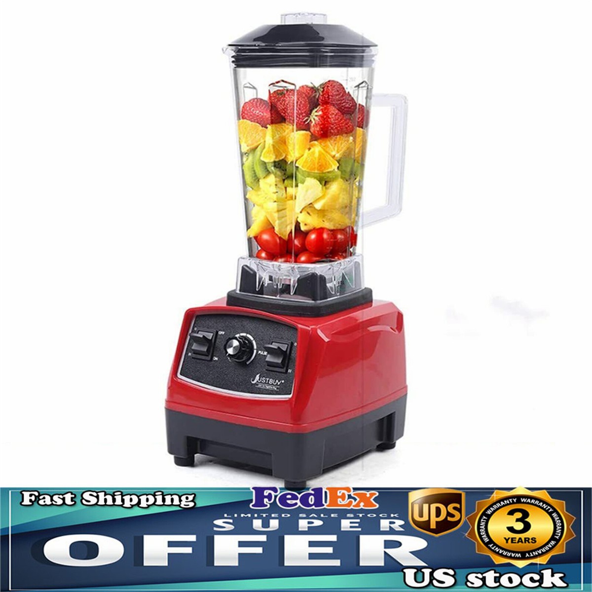 3.0HP 2.0L Professional Blender Heavy Duty Commercial