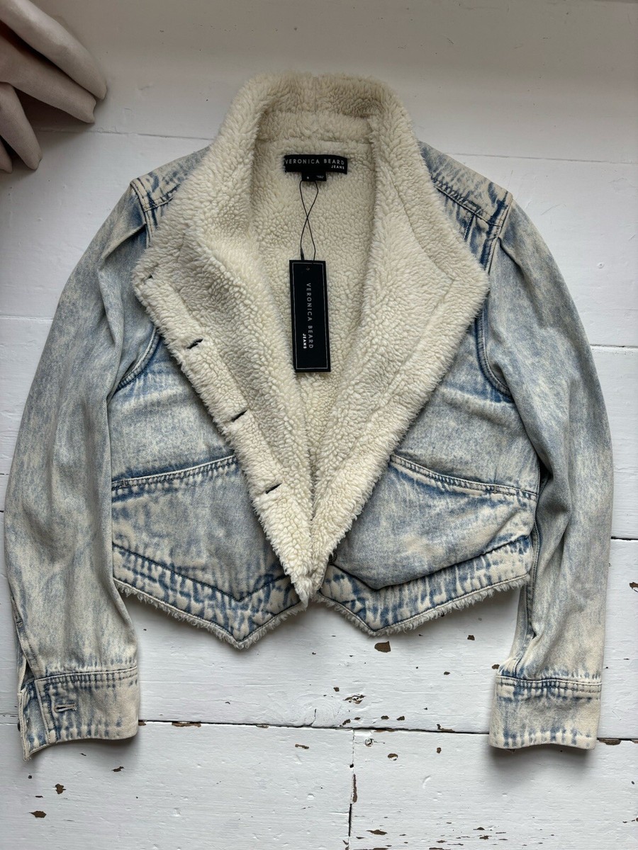 veronica beard Denim jacket Size M Cost £400 Worn Once In Excellent Cond