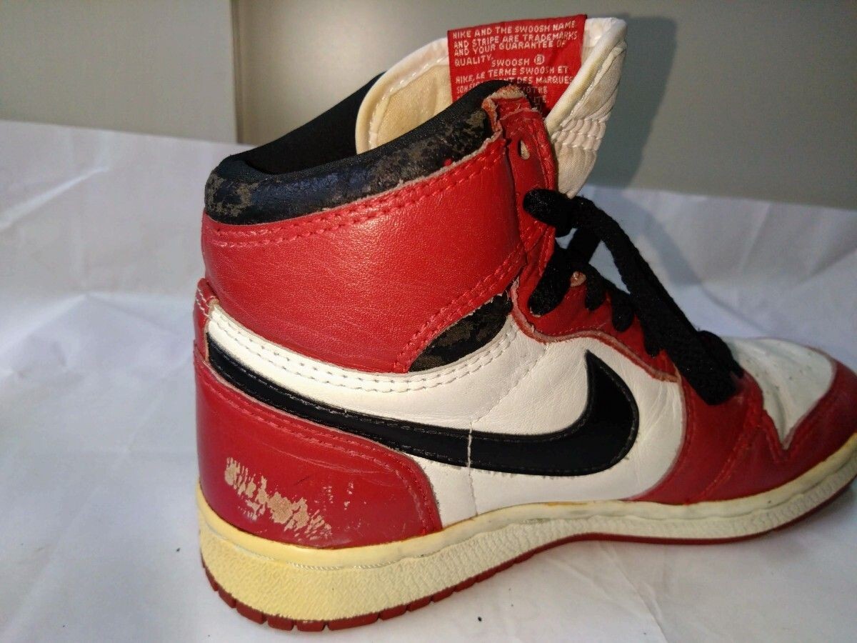 Sky Jordan 1 White x Red x Black Original 21.0cm Used | eBay