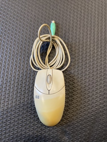 HP PS/2 Mouse 2-Button Scroll Wheel Serial Plug Logitech M-S48a Untested