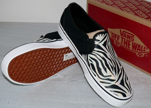 Vans Asher Metallic Zebra Slip On Z'S Canvas Schuhe Boots Sneaker 39 - Bild 7 von 11