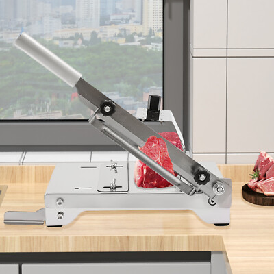 Manual Meat Slicer Frozen Meat Beef Bones Cutter Slicing Machine Stainless Steel