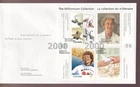 Canada FDC 2000 Millennium-Hearts of Gold pane of 4, sc#1824