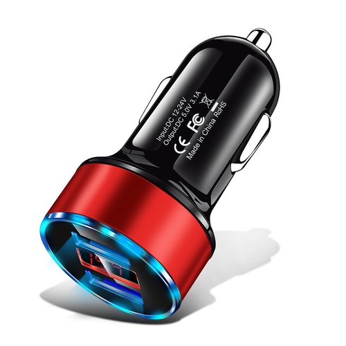 2 USB Car Phone Charger Lighter Socket Adapter Plug LED Digital Voltmeter 3.1A - Picture 18 of 19
