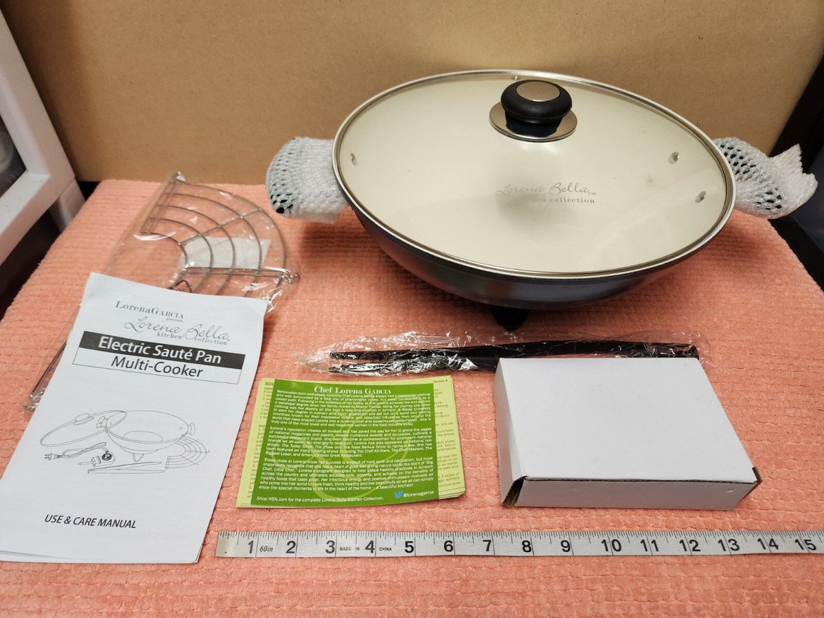 Lorena Garcia Electric Saute Pan Multi Cooker 1200W Eletric Cooker