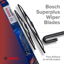 For Bentley Arnage RBS Saloon Bosch Superplus Front Windscreen Wiper Blades Set