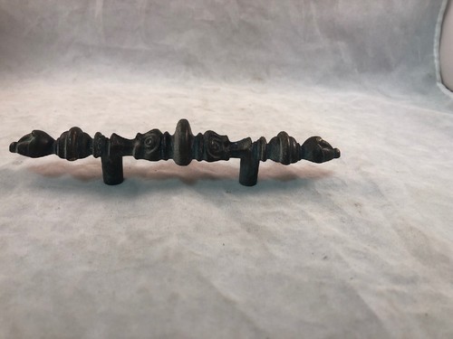 1 Vintage Ornate Brass Dresser Cabinet Desk Drawer Pull Handle 6" Canada CH 1730 - Picture 9 of 12