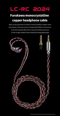 FiiO 4.4mm/3.5mm LC-RC 2024 High quality Furukawa OCC Balanced