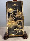 Antique Japanese Damascene 24K Gold Cigarette Case Signed w/ extra match case