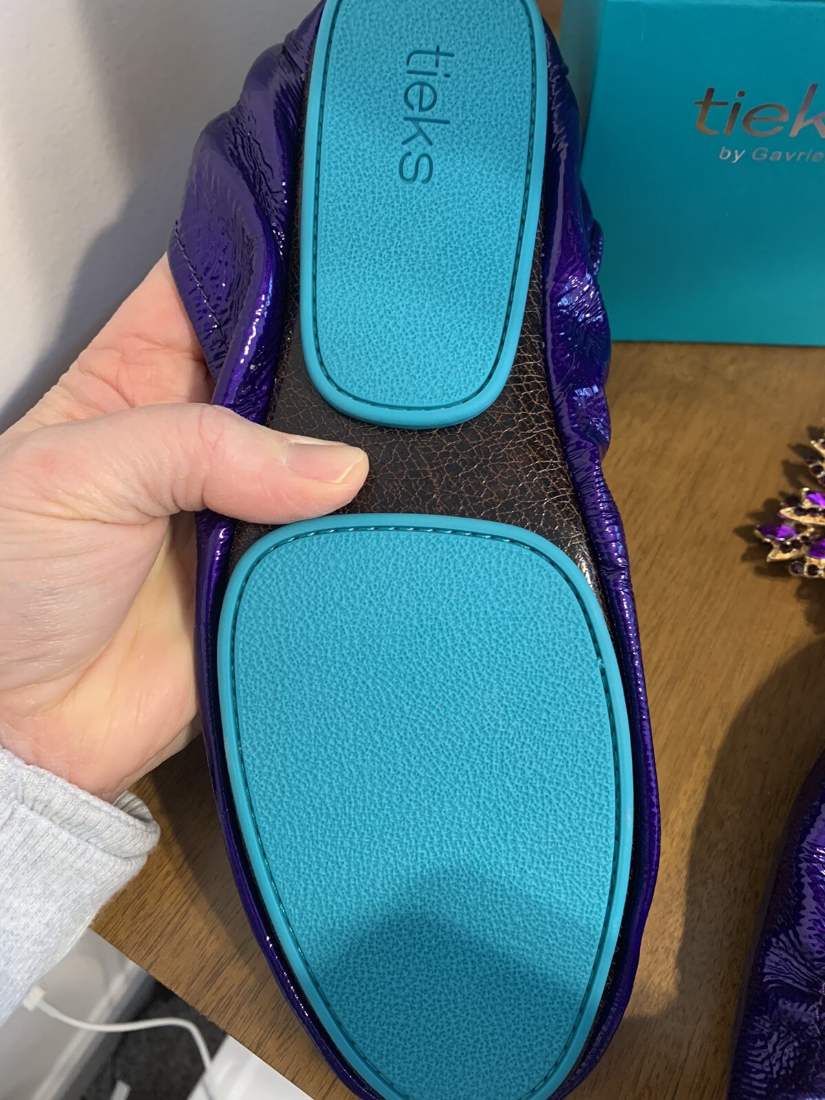 Tieks Purple Diamond size 11. BNIB. Limited Edition…sold out!!! image 2