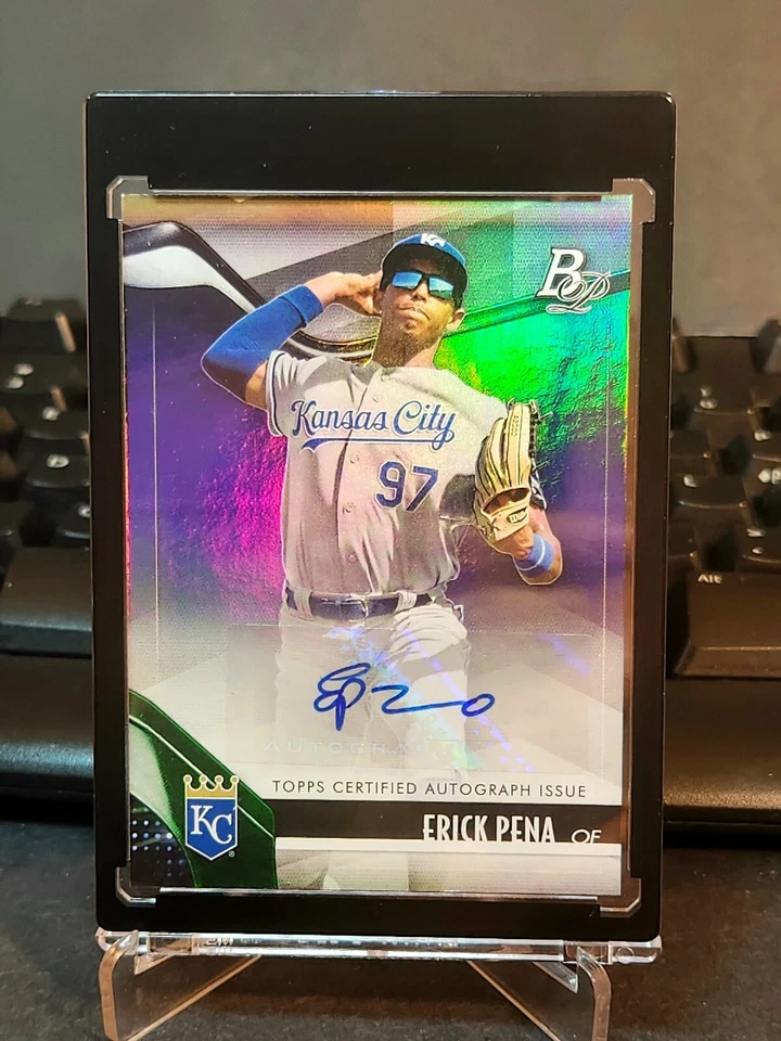 2021 Bowman Platinum - Top Prospects Autograph #TOP-58 Erick Pena (RC) - Image 3 of 4