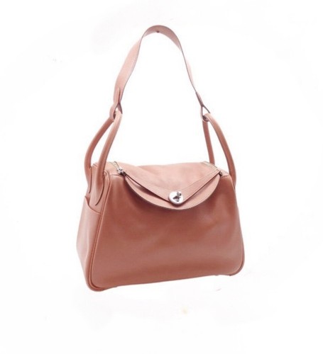 Hermes Lindy Rosy Pink Swift Leather Shoulder Bag Size 30