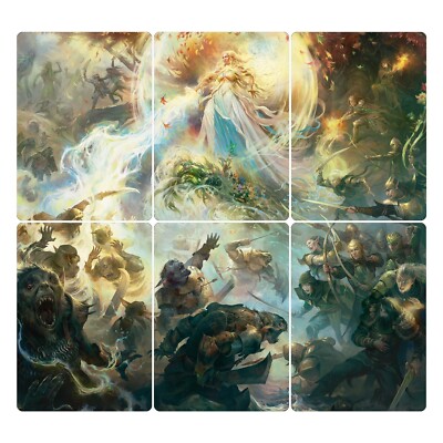 MTG Magic Lord Of The Rings Galadriel Panorama (6 Card Art Set) SEALED PACK!