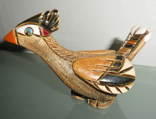 VINTAGE ART POTTERY FIGURINE ROADRUNNER BIRD FIGURINE ARTESANIA RINCONADA