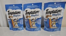 Lot of 3 Temptations mix-ups treat for cats 3oz Tuna, Shrimp, Salmon