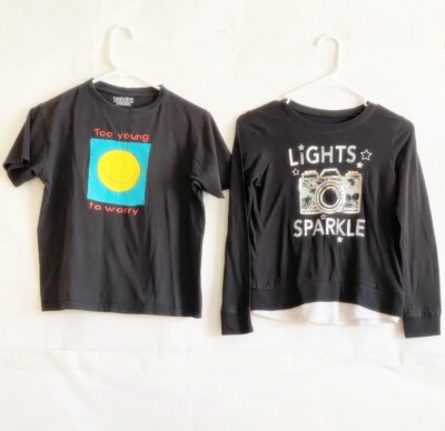 2 Girls Casual Blouse for any activity great with jeans or leggings 