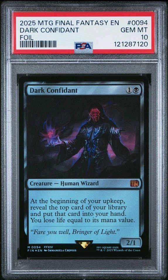 Dark Confidant - #94 - Mythic - Foil - Final Fantasy - FIN - PSA 10 - Image 2 of 3