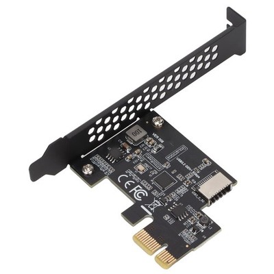 PCIE to Type E Riser Card Expansion Card, USB3.2 PCI E for 7 Black