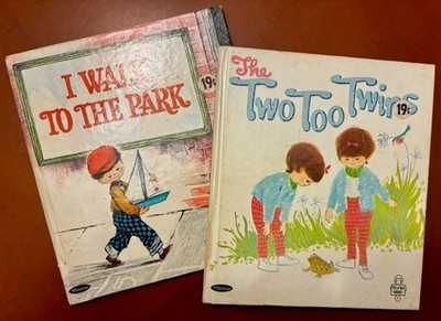 The Two Too Twins & I Walk to the Park vintage 1966 (Tell-a-Tale Books)