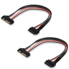 Slimline SATA 22 Pin Male to 13 Pin Female ATA 7 15 to 7 6 Cable 30cm 2 PCS