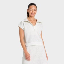 Women Airy Sleek Ribbed Trim Tank Top - All In Motion Heather