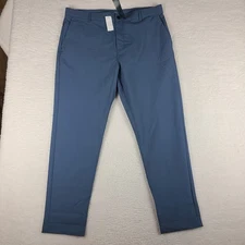 Banana Republic City Pants Mens 40x32 Blue Performance Tech Golf Chino NWT NEW