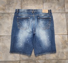 Vintage Y2K Jeanius By Akademiks Men's 44 Baggy Streetwear Denim Jorts Shorts
