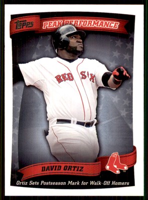 2010 Topps Peak Performance #PP-38 David Ortiz Boston Red Sox