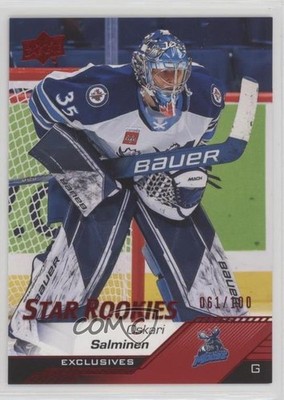 2022-23 Upper Deck AHL Star Rookies Exclusives 61/100 Oskari Salminen #121 0c3