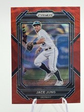 2023 Panini Prizm - Jace Jung #77 Ruby Wave Prizm (RC)