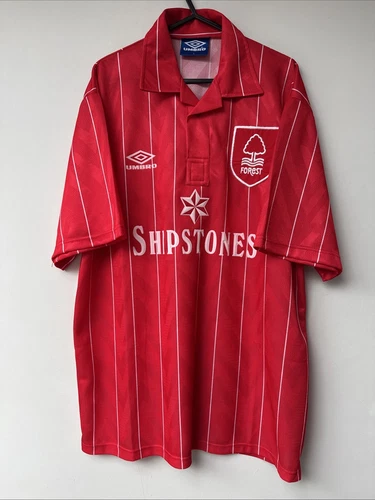 Vintage Nottingham Forest 1992/94 Home Football Shirt Umbro Mens Large Rare