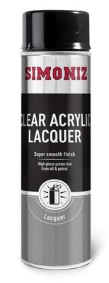 Simoniz Klar Acryllack Spray Aerosol Hochglanz 500ml