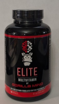Gorilla Mind Elite Multivitamin 180 Count AM PM Daily Exp 05/2026