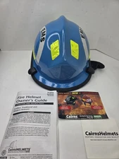 Cairns Firefighter MSA Modern HP3 Commando Defender Safety Helmet Blue